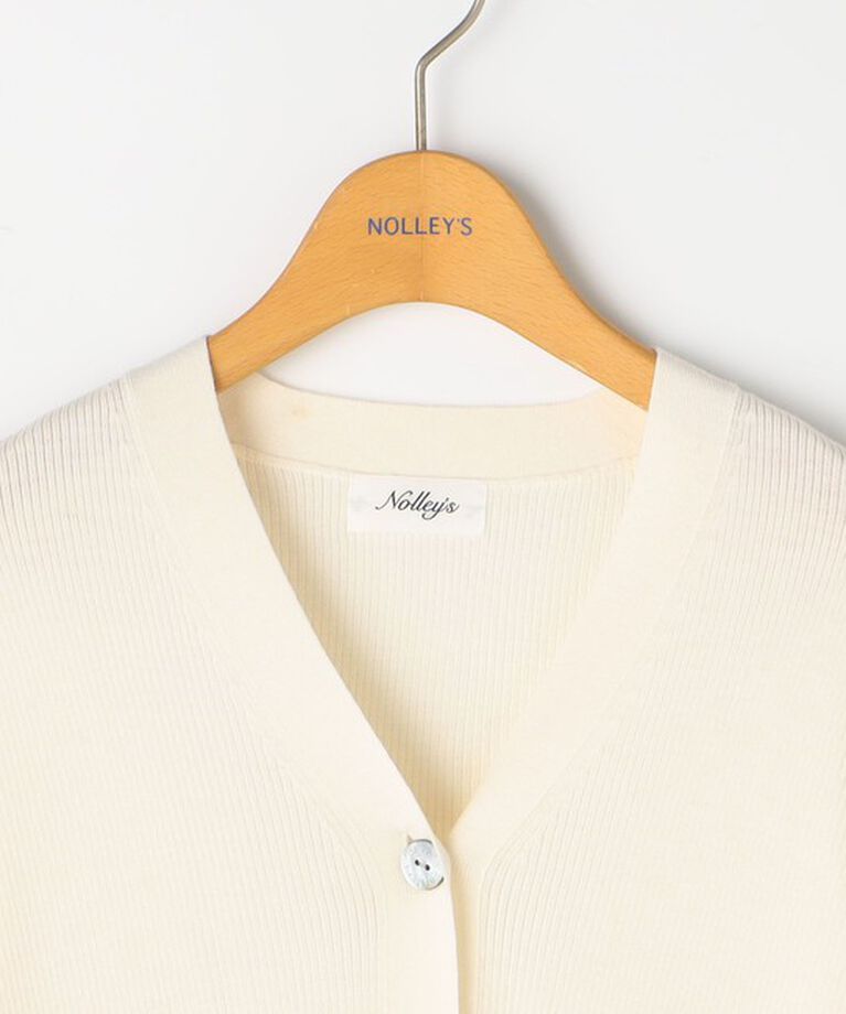 NOLLEY'S「＜飯豊まりえさん着用＞《手洗い可能》エタニティリブVネックカーディガン」|カーディガン|
