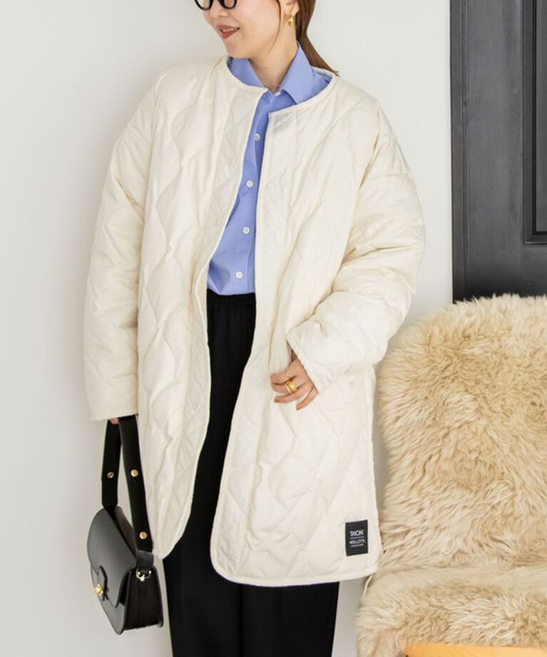 NOLLEY'S「◇【WEB限定】【TAION/タイオン】ノーカラーボアコート(リバーシブル) 24AW」|ダウン|