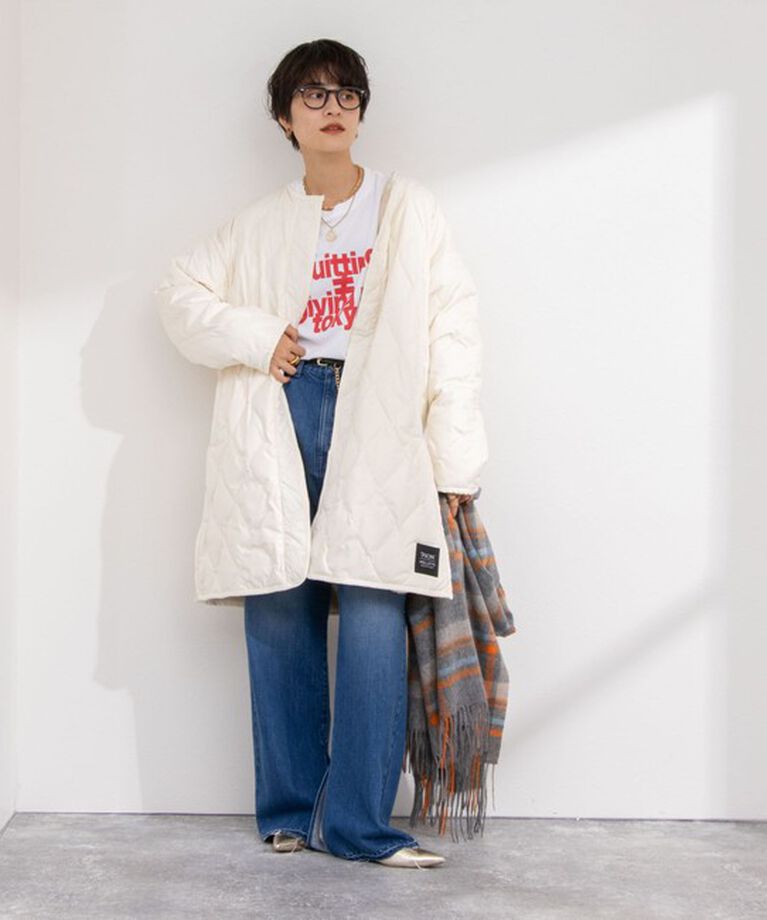 NOLLEY'S「◇【WEB限定】【TAION/タイオン】ノーカラーボアコート(リバーシブル) 24AW」|ダウン|