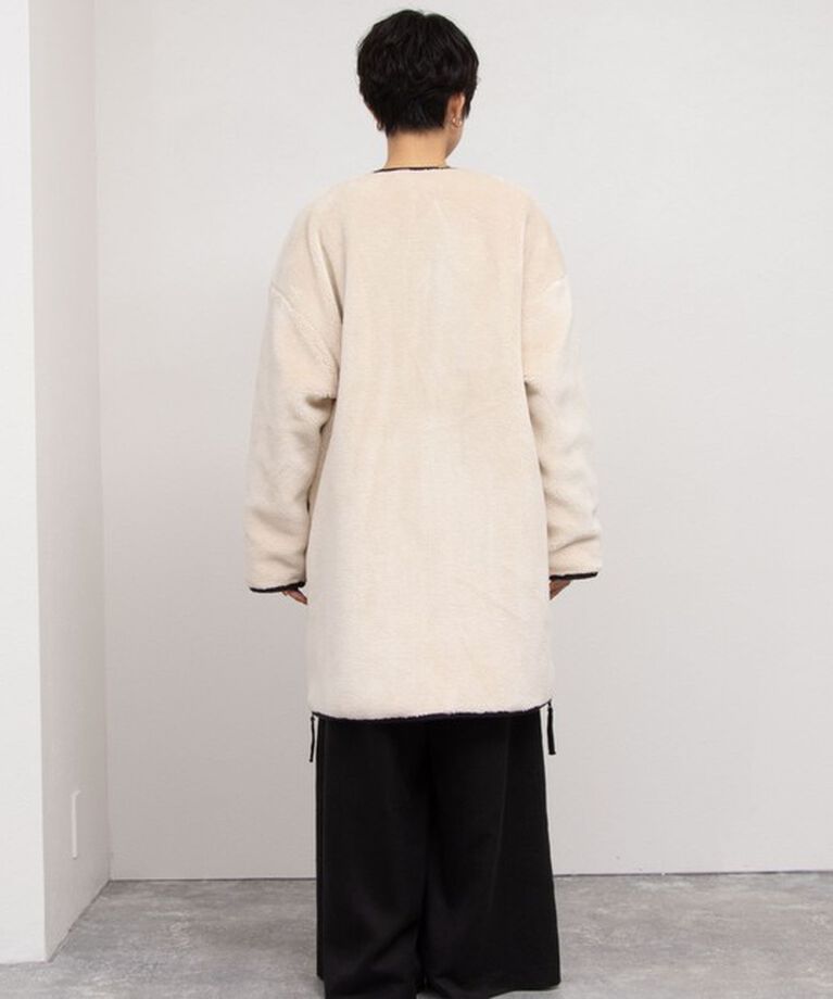 NOLLEY'S「◇【WEB限定】【TAION/タイオン】ノーカラーボアコート(リバーシブル) 24AW」|ダウン|