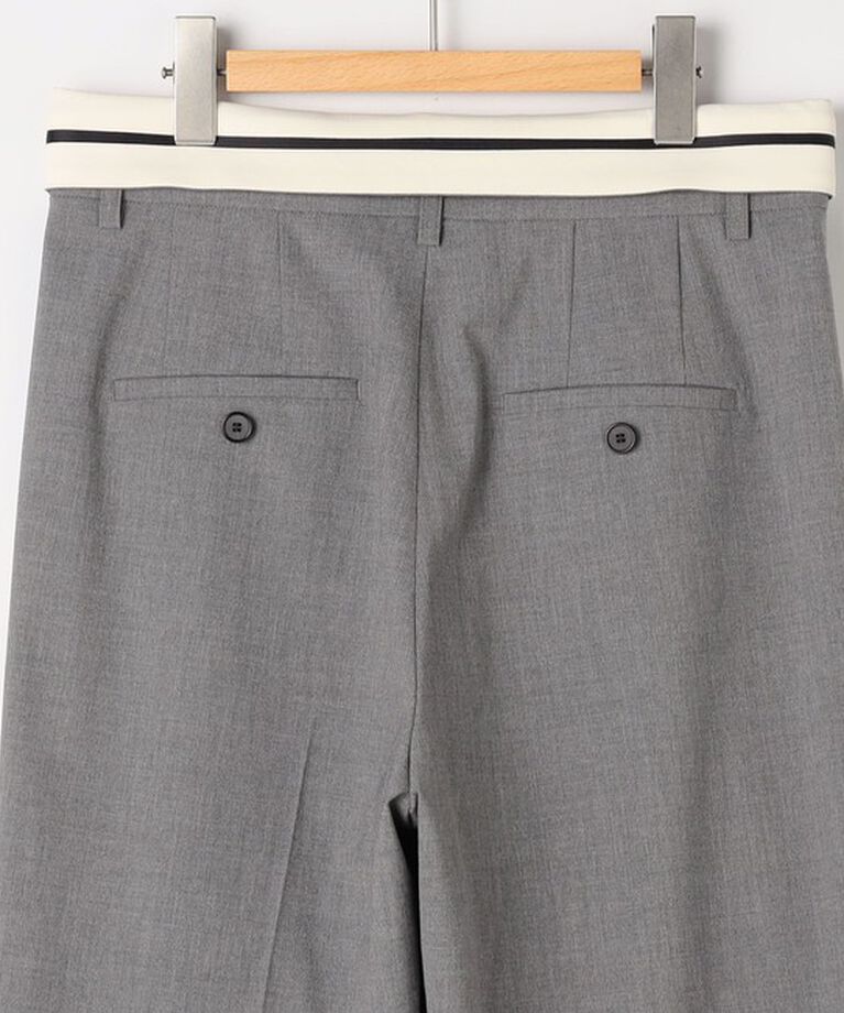 NOLLEY'S sophi「＜飯豊まりえさん着用＞ウォッシャブルウエスト折り返し2WAYワイドパンツ」|その他|