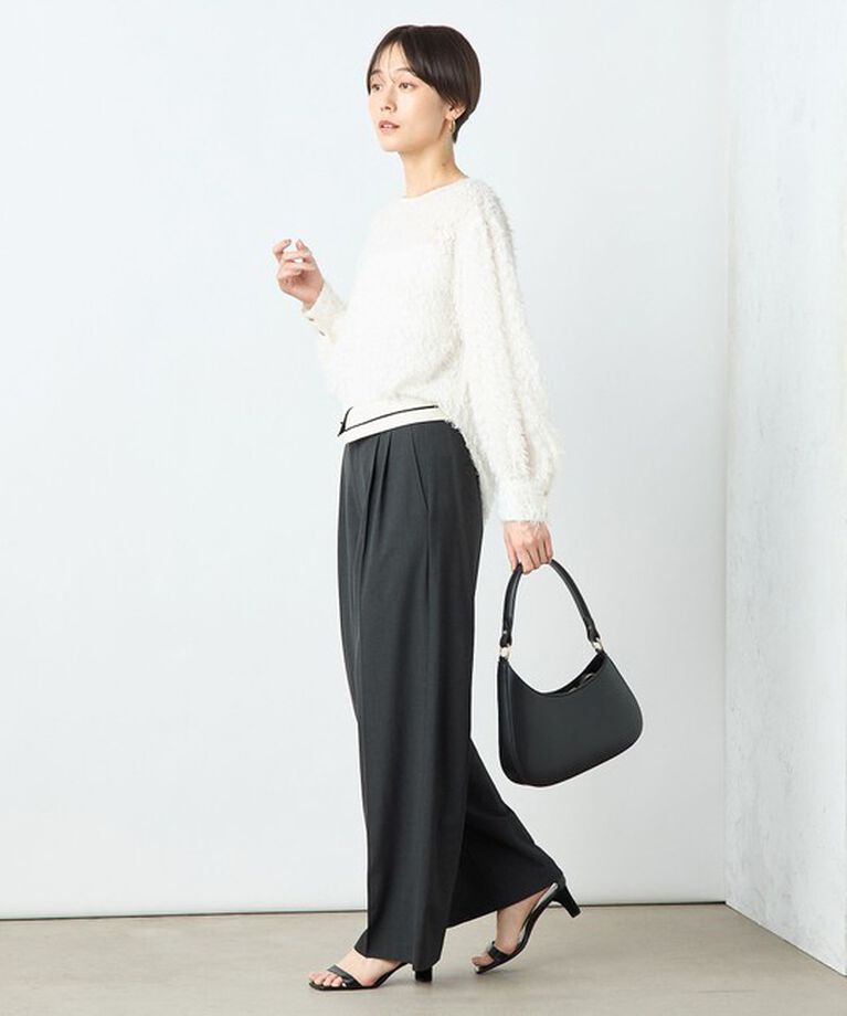 NOLLEY'S sophi「＜飯豊まりえさん着用＞ウォッシャブルウエスト折り返し2WAYワイドパンツ」|その他|