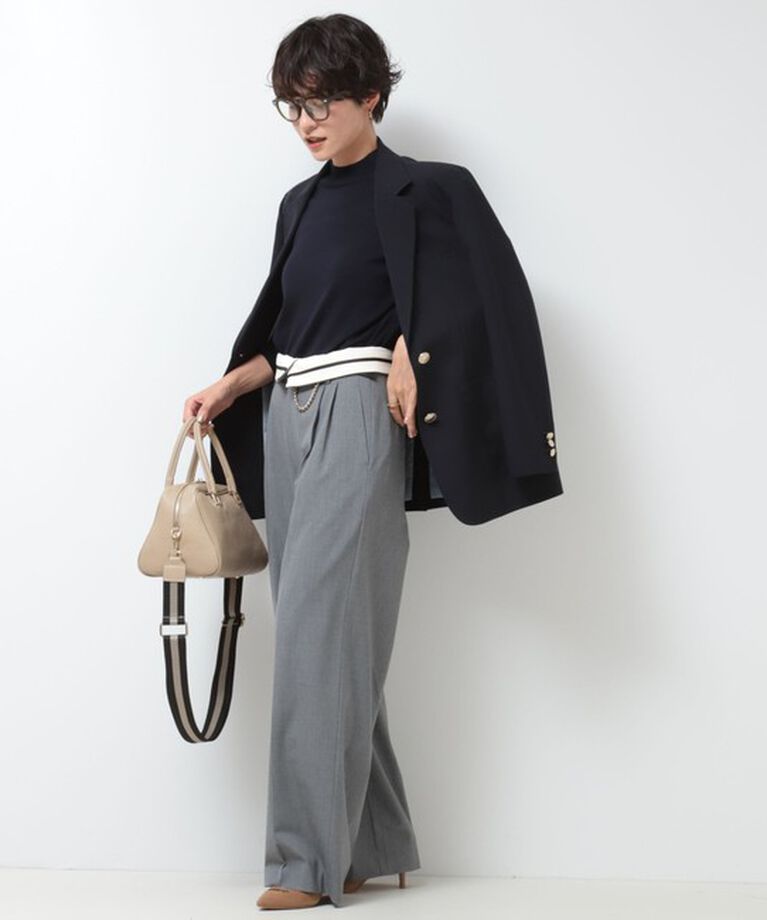 NOLLEY'S sophi「＜飯豊まりえさん着用＞ウォッシャブルウエスト折り返し2WAYワイドパンツ」|その他|