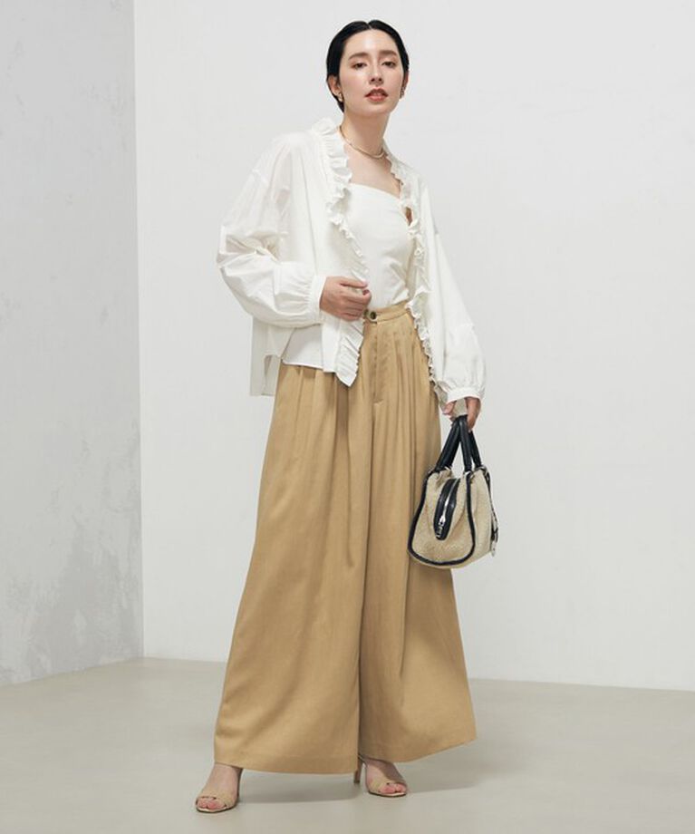 NOLLEY'S「◇【WEB限定サイズあり】ウォッシャブルセルロース5タックワイドパンツ」|その他|