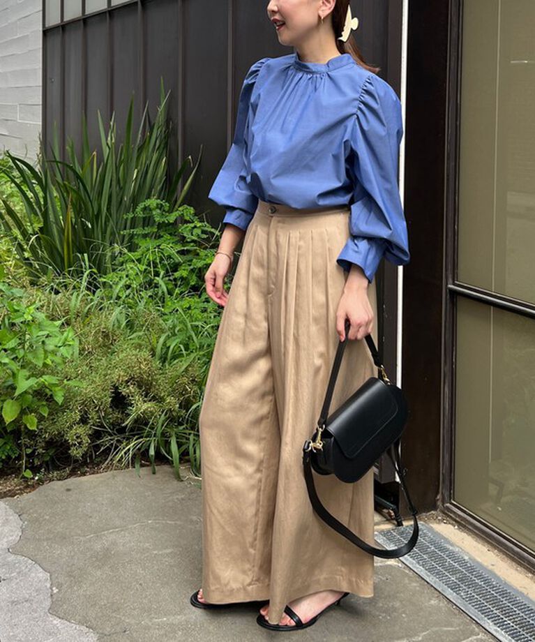 NOLLEY'S「◇【WEB限定サイズあり】ウォッシャブルセルロース5タックワイドパンツ」|その他|