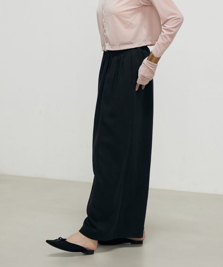 NOLLEY'S「◇【WEB限定サイズあり】ウォッシャブルセルロース5タックワイドパンツ」|その他|