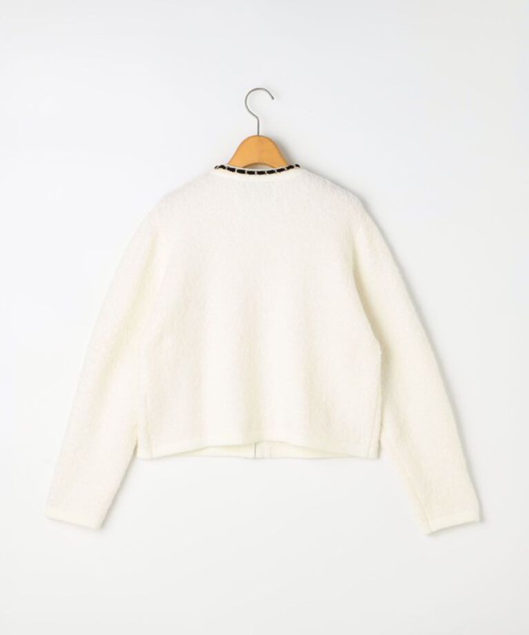 NOLLEY'S「＜飯豊まりえさん着用＞チェーンブレードフワフワジャケット 24AW」|カーディガン|