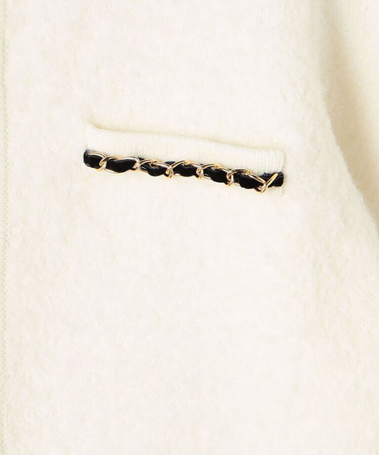 NOLLEY'S「＜飯豊まりえさん着用＞チェーンブレードフワフワジャケット 24AW」|カーディガン|