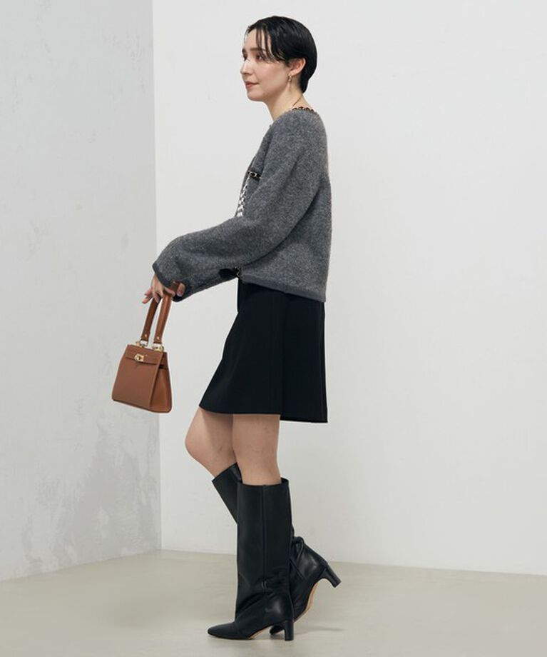 NOLLEY'S「＜飯豊まりえさん着用＞チェーンブレードフワフワジャケット 24AW」|カーディガン|