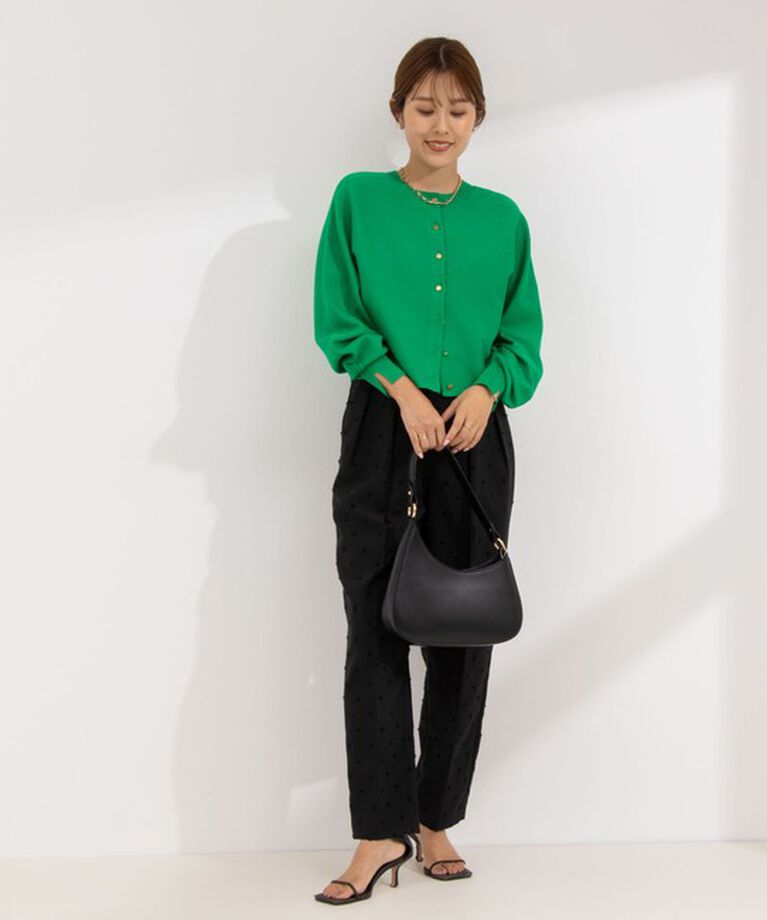 NOLLEY'S「《オールシーズン対応》ウォッシャブルドットツッキリツータックテーパードパンツ 24AW」|その他|