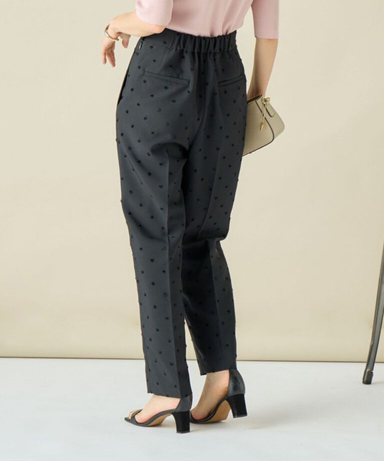 NOLLEY'S「《オールシーズン対応》ウォッシャブルドットツッキリツータックテーパードパンツ 24AW」|その他|
