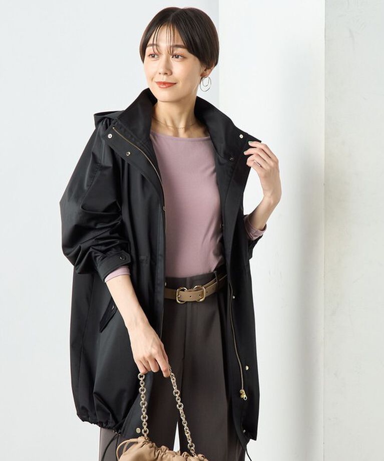 NOLLEY'S sophi「ウォッシャブルLIMONTAハーフ丈マンパ 24AW」|その他|ブラック