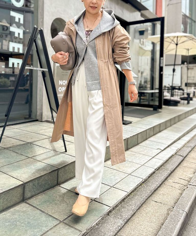 NOLLEY'S sophi「ウォッシャブルダブルクロスサテンイージーワイドパンツ」|その他|