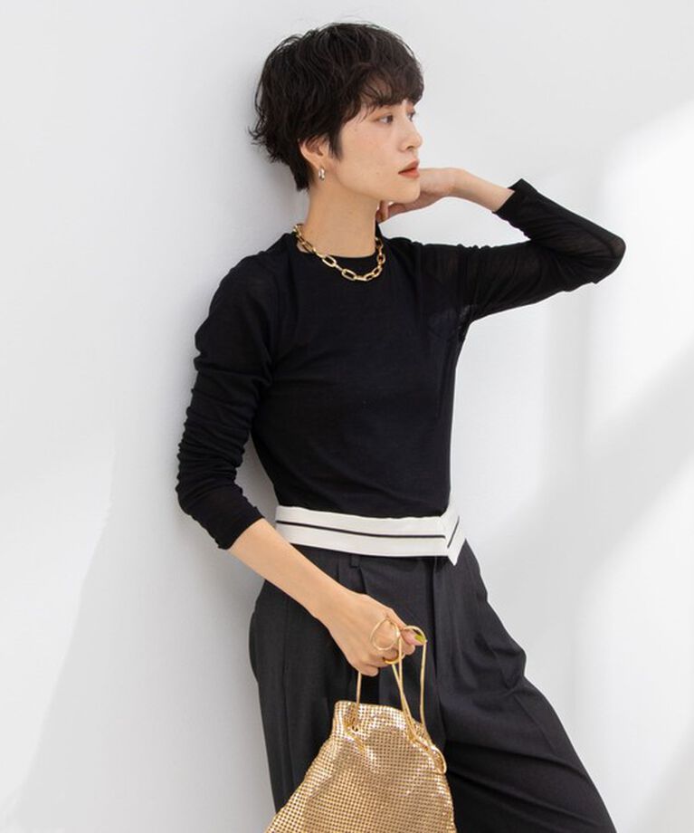 NOLLEY'S sophi「シアーフライスロンT」|Tシャツ・カットソー|