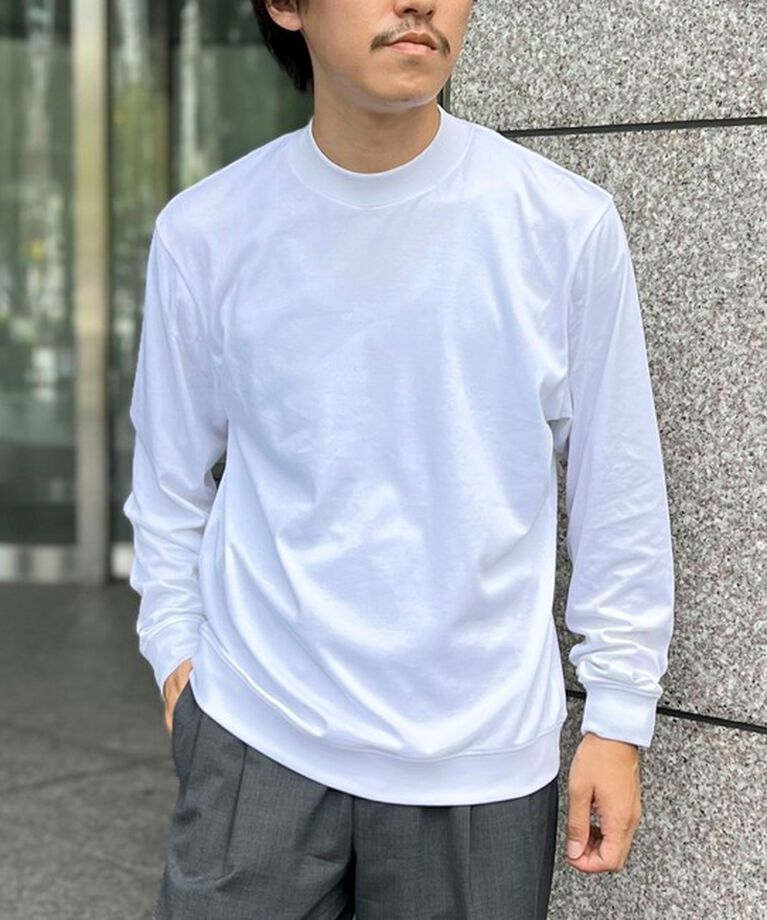 NOLLEY'S goodman「《ビジカジ対応》シルケットスムース ドレスT長袖」|Tシャツ・カットソー|