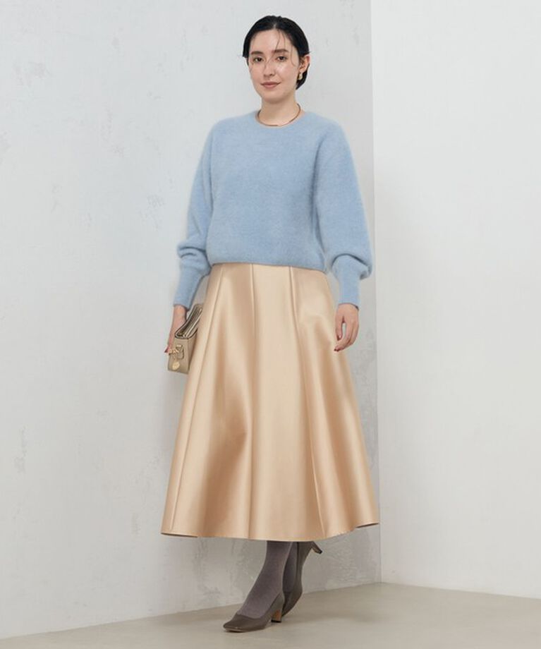 NOLLEY'S sophi「ヘアリーショート丈クルーネックプルオーバーニット」|ニット・セーター|