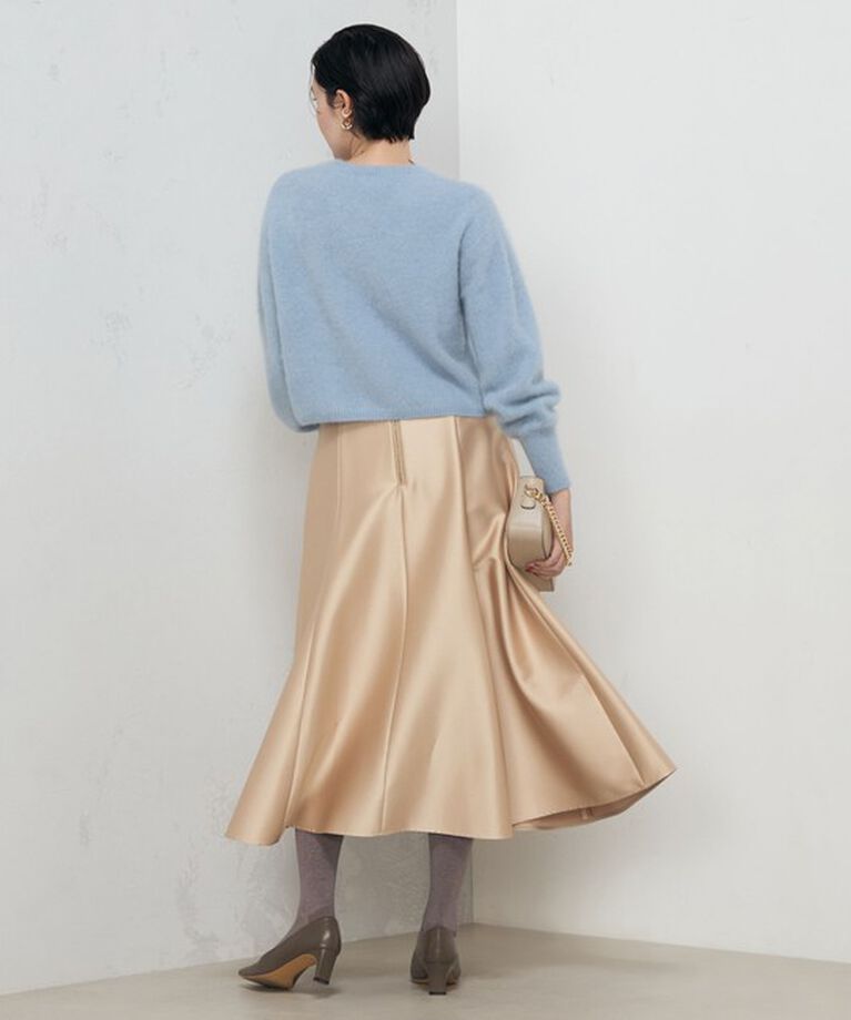 NOLLEY'S sophi「ヘアリーショート丈クルーネックプルオーバーニット」|ニット・セーター|