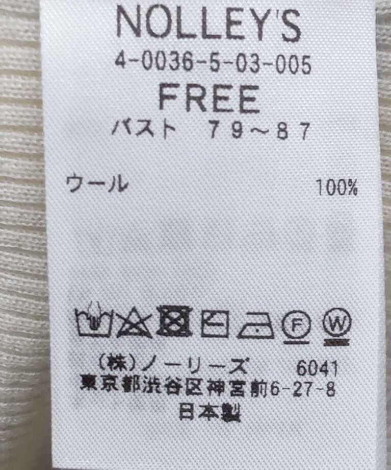 NOLLEY'S「MY STANDARDウォッシャブルリブクルーネックプルオーバーカットソー」|Tシャツ・カットソー|