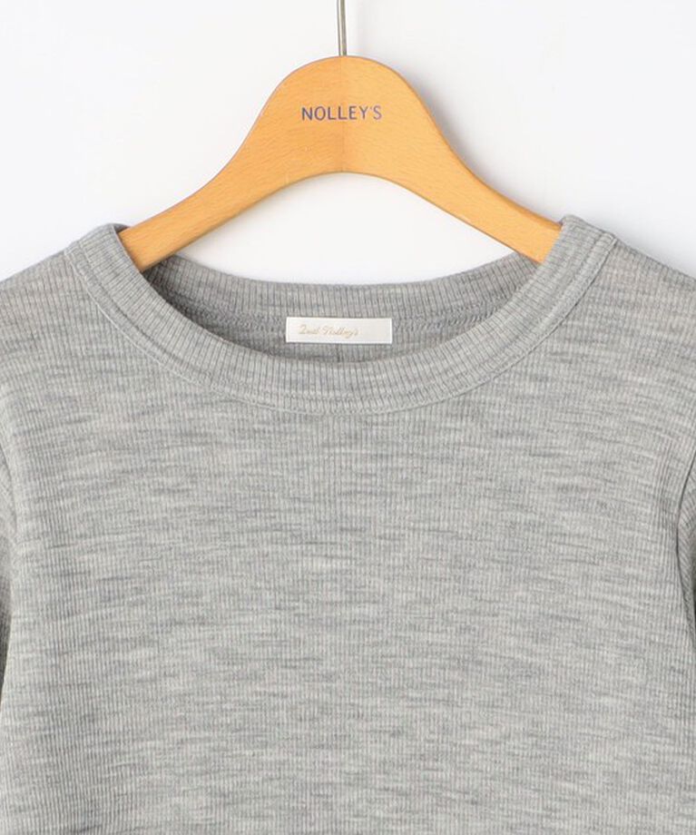 NOLLEY'S「MY STANDARDウォッシャブルリブクルーネックプルオーバーカットソー」|Tシャツ・カットソー|