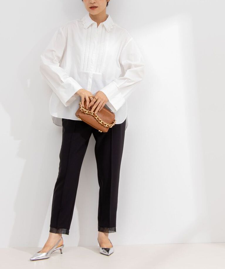 NOLLEY'S「【MARILYN MOON/マリリーンムーン】fringe beads 2way sleeve shirt」|シャツ・ブラウス|