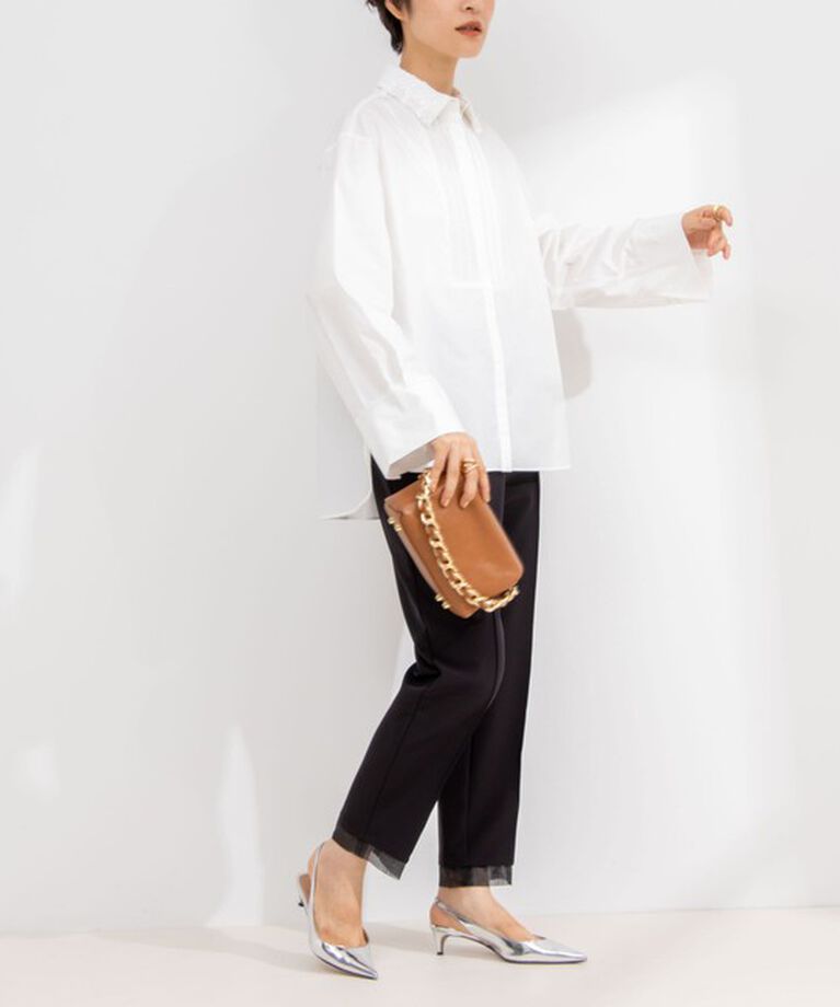 NOLLEY'S「【MARILYN MOON/マリリーンムーン】fringe beads 2way sleeve shirt」|シャツ・ブラウス|