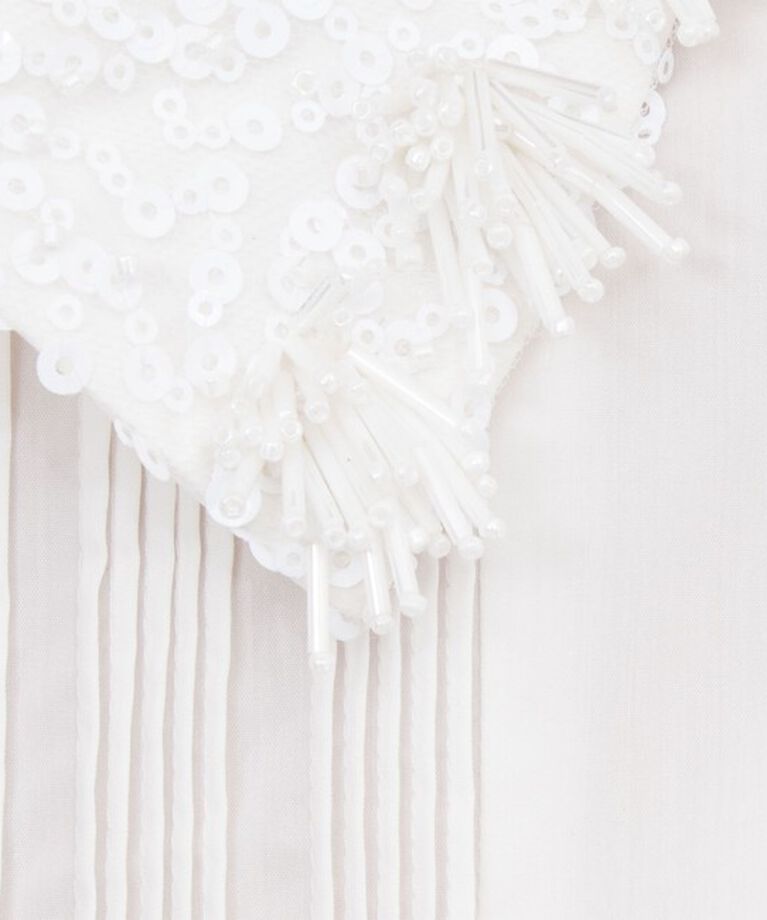 NOLLEY'S「【MARILYN MOON/マリリーンムーン】fringe beads 2way sleeve shirt」|シャツ・ブラウス|