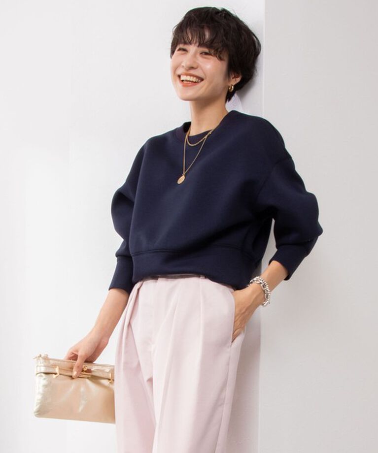 NOLLEY'S sophi「刺繍ダンボールショートプルオーバーカットソー」|Tシャツ・カットソー|