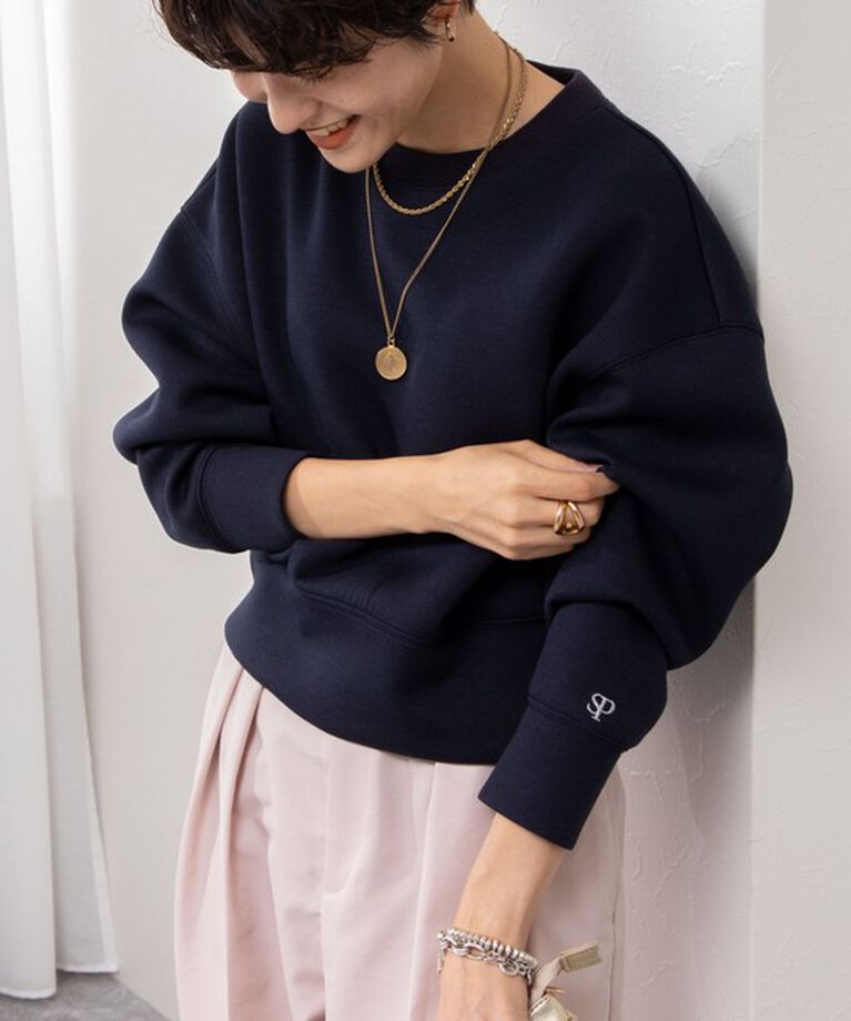 NOLLEY'S sophi「刺繍ダンボールショートプルオーバーカットソー」|Tシャツ・カットソー|