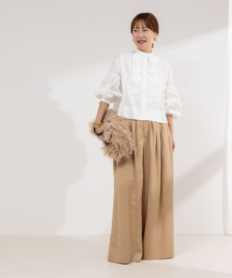 NOLLEY'S「【MARILYN MOON/マリリーンムーン】dramatic tuck motif blouse」|シャツ・ブラウス|
