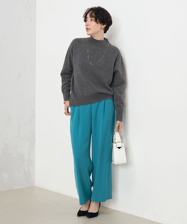 NOLLEY'S「《セットアップ対応》ウォッシャブルダブルクロスワイドパンツ」|その他|