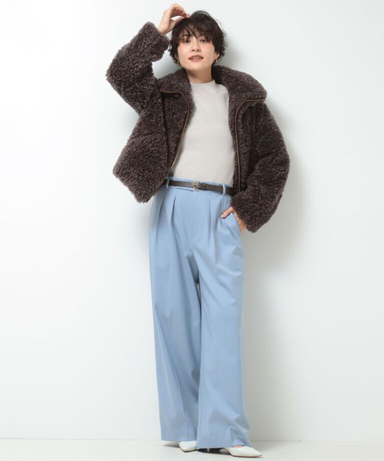NOLLEY'S「《セットアップ対応》ストレッチツイルワイドパンツ」|その他|