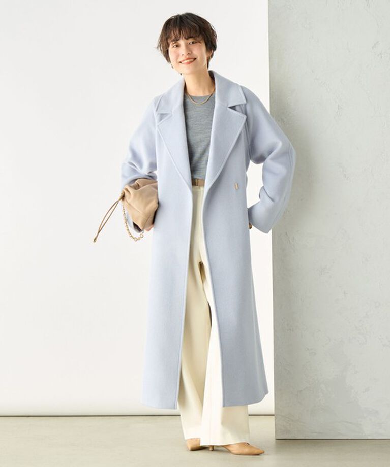 NOLLEY'S sophi「アンゴラロングベルテッドコート 24AW」|ダッフルコート|
