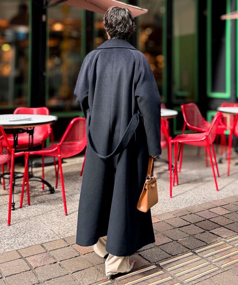 NOLLEY'S sophi「アンゴラロングベルテッドコート 24AW」|ダッフルコート|