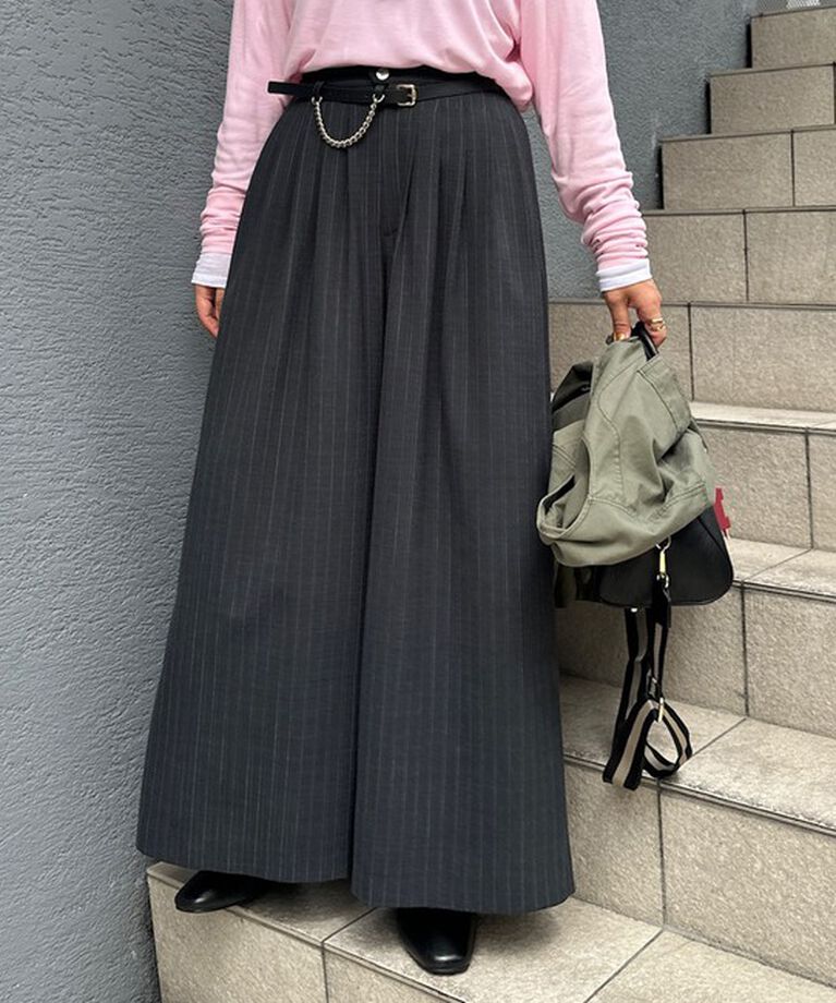 NOLLEY'S「◇【WEB限定サイズあり】《セットアップ対応》ウォッシャブルMannishワイドパンツ」|その他|