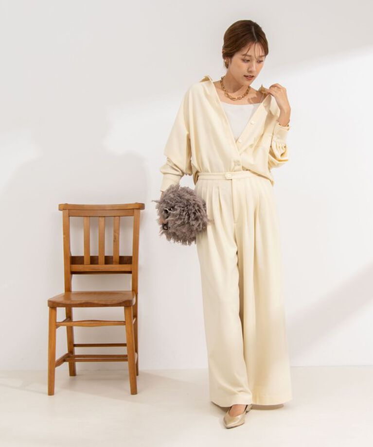 NOLLEY'S「《セットアップ対応》ウォッシャブルMannishシャツ」|シャツ・ブラウス|