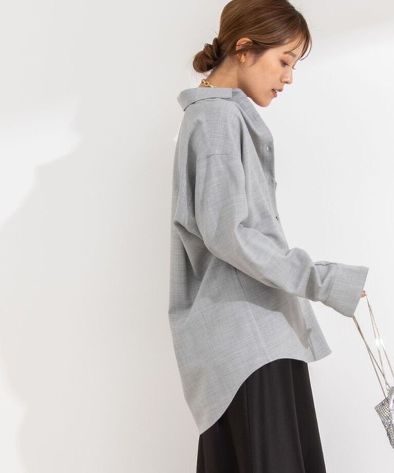 NOLLEY'S「《セットアップ対応》ウォッシャブルMannishシャツ」|シャツ・ブラウス|