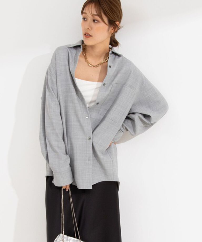NOLLEY'S「《セットアップ対応》ウォッシャブルMannishシャツ」|シャツ・ブラウス|