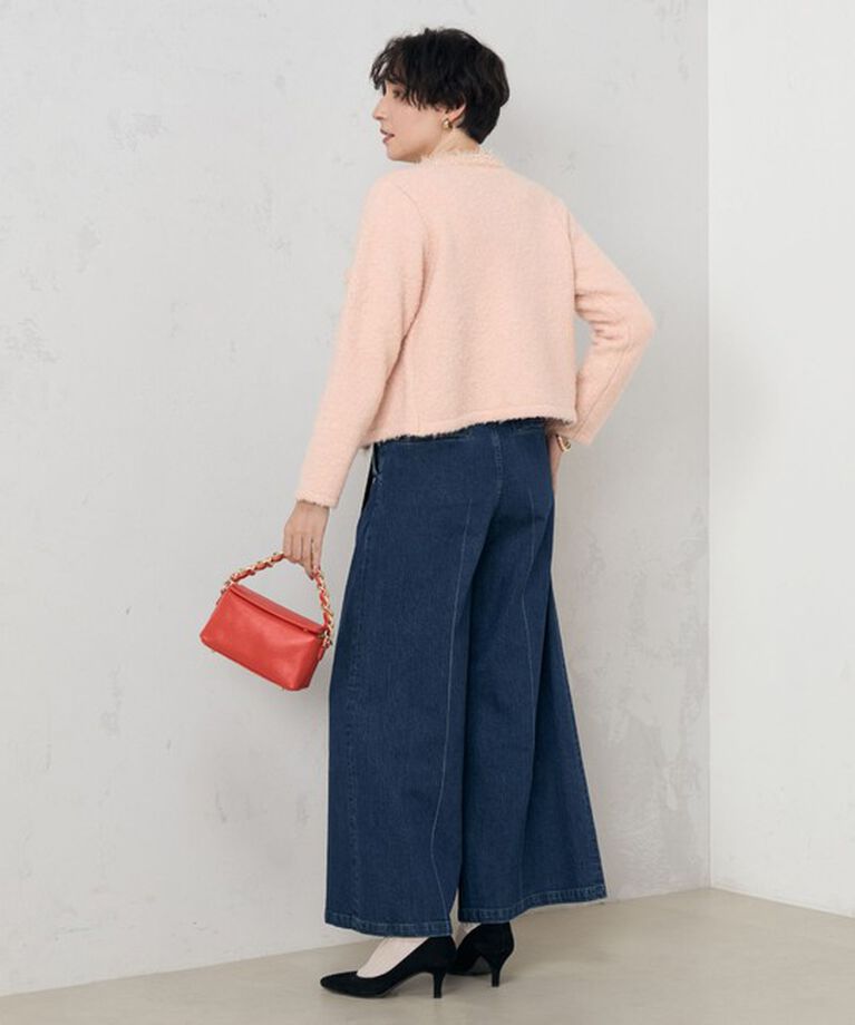 NOLLEY'S「《手洗い可能》ラメフワフワジャケット 24AW」|ニット・セーター|