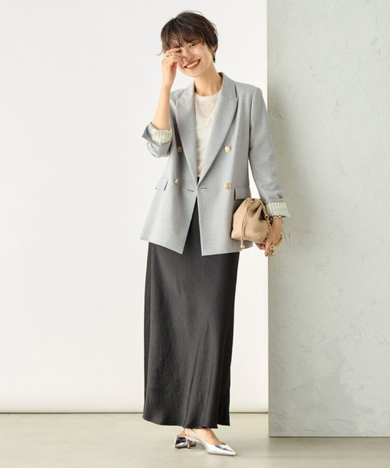 NOLLEY'S sophi「◇【WEB限定サイズあり】《セットアップ対応》ウール混ウォッシャブルダブルジャケット」|テーラードジャケット|