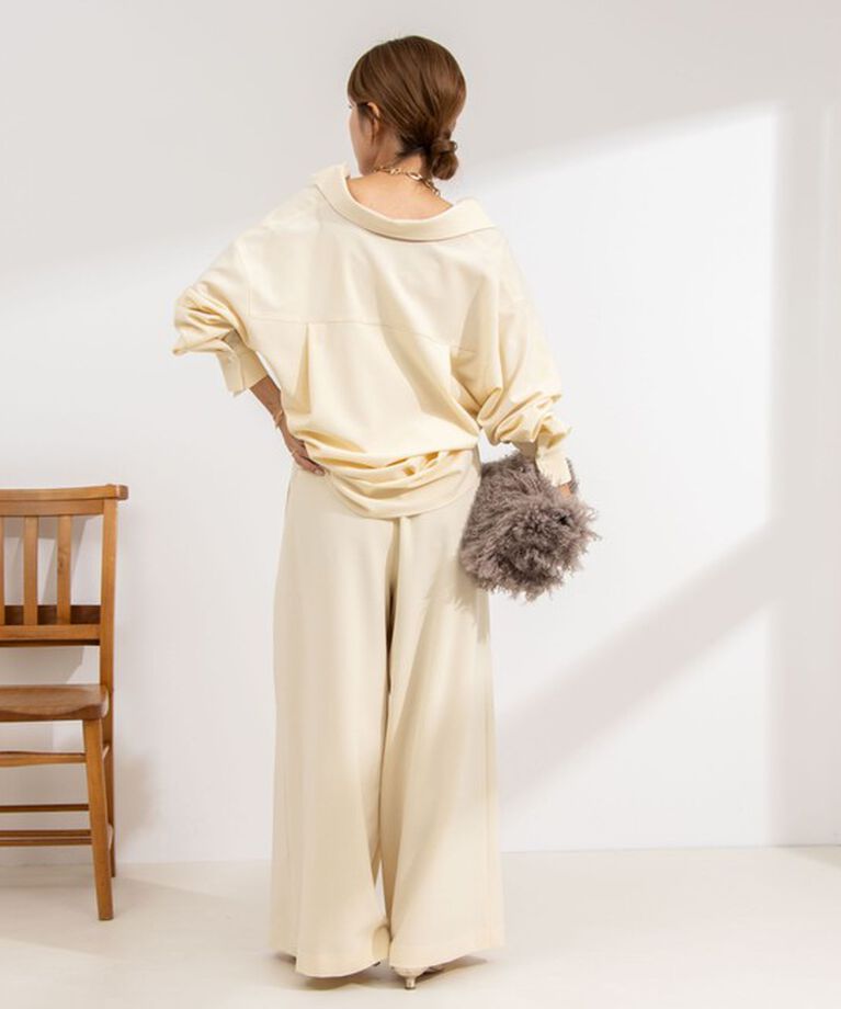 NOLLEY'S「◇【WEB限定サイズあり】《セットアップ対応》ウォッシャブルMannishワイドパンツ」|その他|