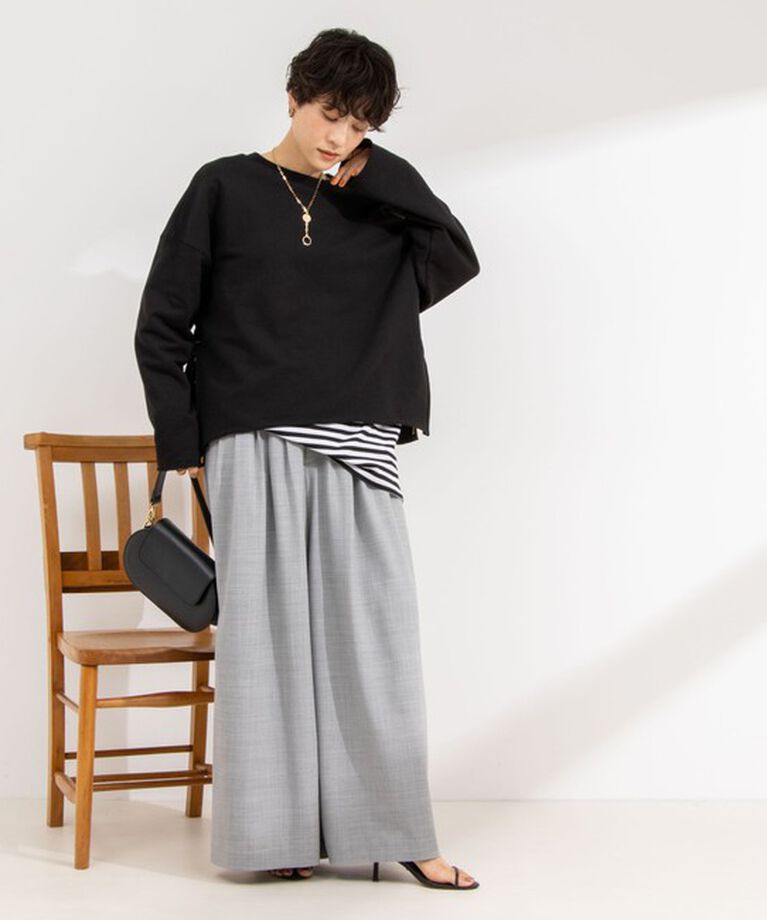 NOLLEY'S「◇【WEB限定サイズあり】《セットアップ対応》ウォッシャブルMannishワイドパンツ」|その他|