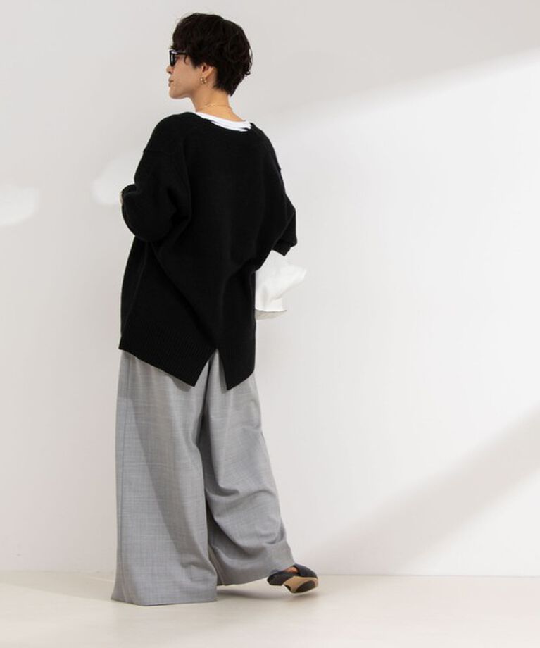 NOLLEY'S「◇【WEB限定サイズあり】《セットアップ対応》ウォッシャブルMannishワイドパンツ」|その他|