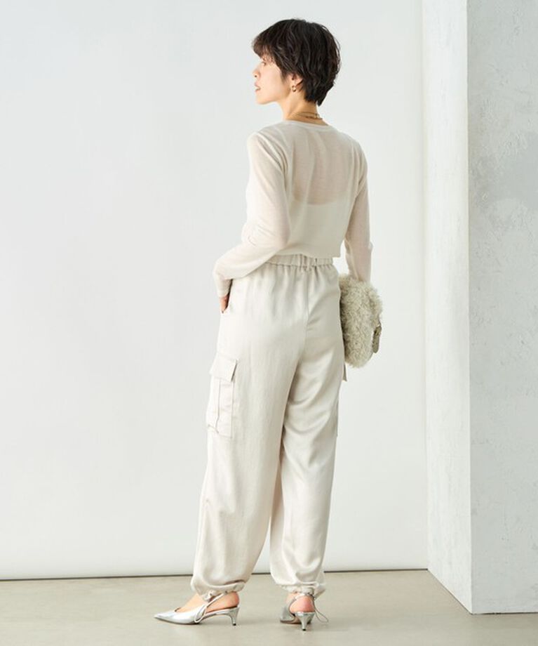 NOLLEY'S sophi「カシミヤシルク混ラメロンT」|Tシャツ・カットソー|