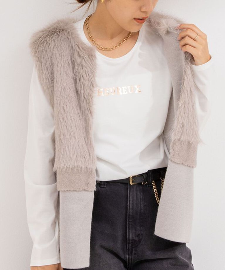 NOLLEY'S「ロゴプリント ロンT」|Tシャツ・カットソー|ホワイト系その他5