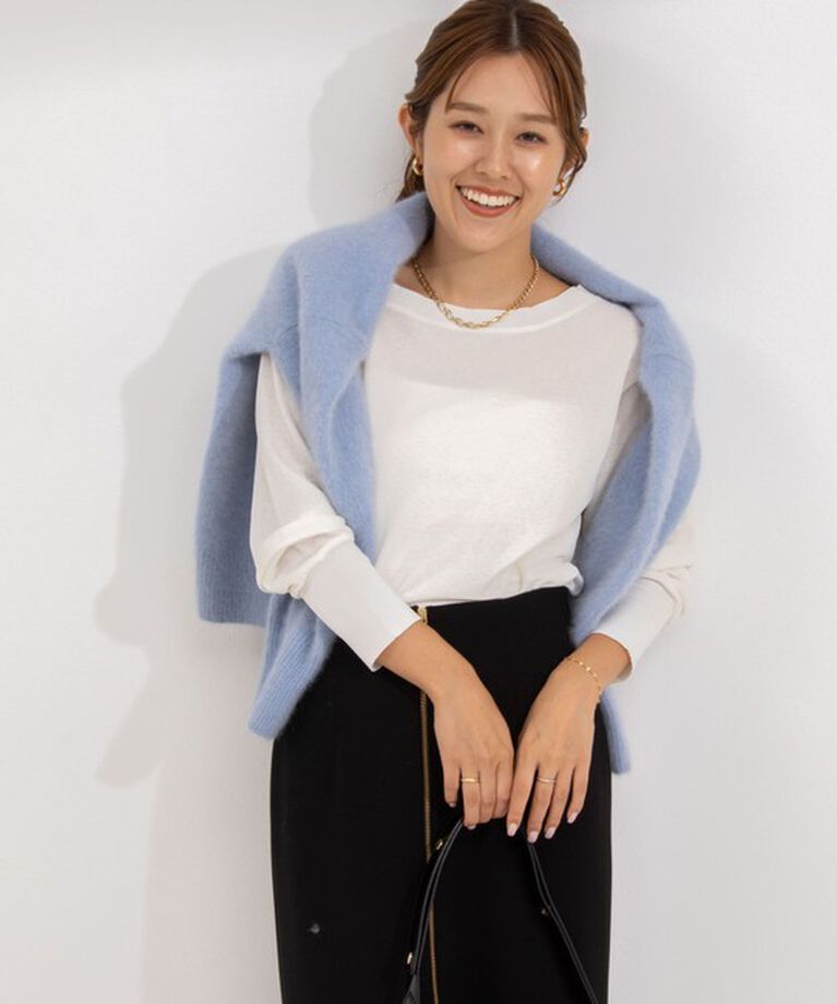 NOLLEY'S sophi「シアーワッフルボートプルオーバーカットソー」|Tシャツ・カットソー|