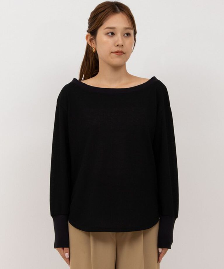 NOLLEY'S sophi「シアーワッフルボートプルオーバーカットソー」|Tシャツ・カットソー|