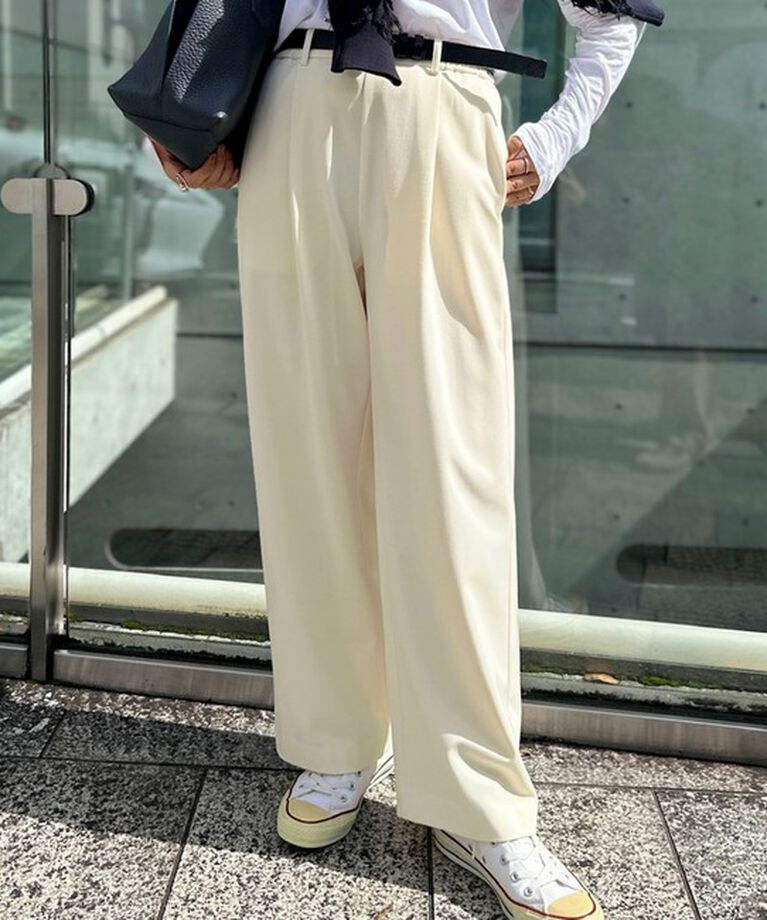 NOLLEY'S「ウォッシャブル裏起毛イージーワイドパンツ」|その他|