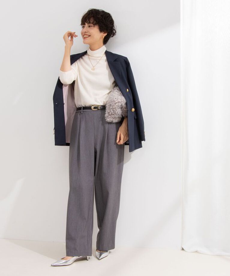 NOLLEY'S「ウォッシャブル裏起毛イージーワイドパンツ」|その他|
