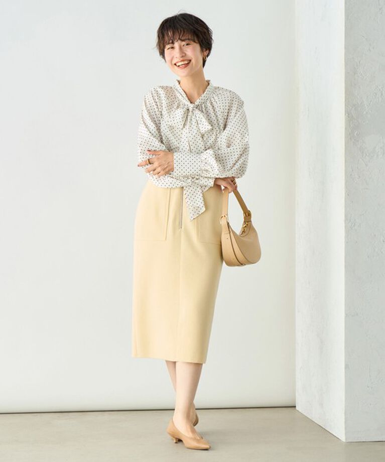NOLLEY'S sophi「フロッキードットボウタイブラウス」|シャツ・ブラウス|