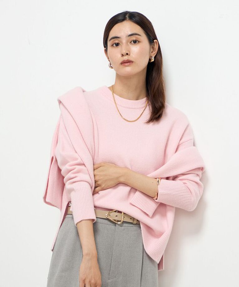 NOLLEY'S sophi「紡毛クルーネックプルオーバーニット」|ニット・セーター|